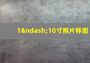 1–10寸照片样图