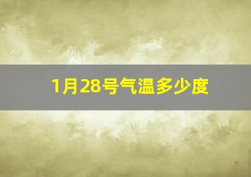 1月28号气温多少度