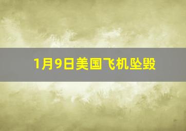 1月9日美国飞机坠毁