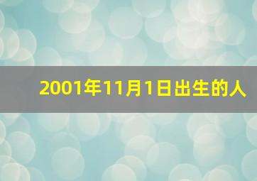 2001年11月1日出生的人