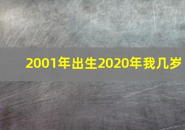 2001年出生2020年我几岁