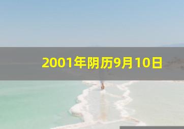 2001年阴历9月10日