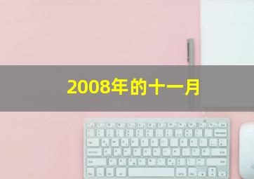 2008年的十一月