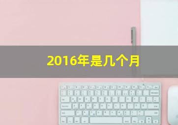 2016年是几个月