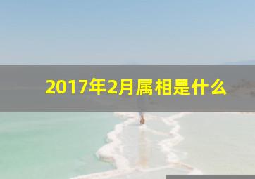 2017年2月属相是什么