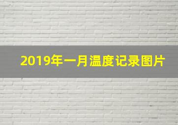 2019年一月温度记录图片