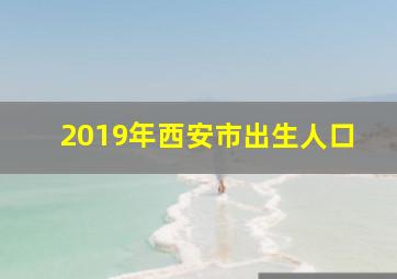 2019年西安市出生人口