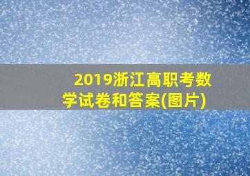 2019浙江高职考数学试卷和答案(图片)