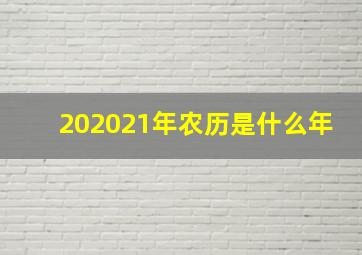 202021年农历是什么年