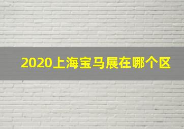 2020上海宝马展在哪个区