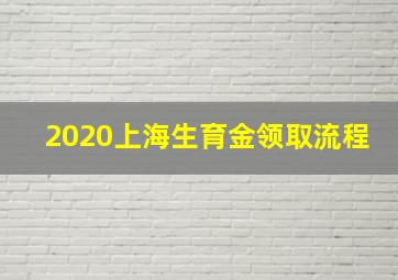 2020上海生育金领取流程