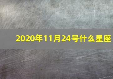 2020年11月24号什么星座