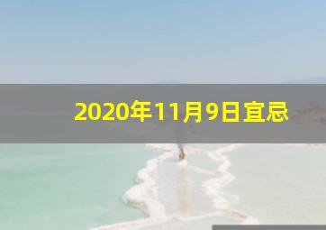 2020年11月9日宜忌