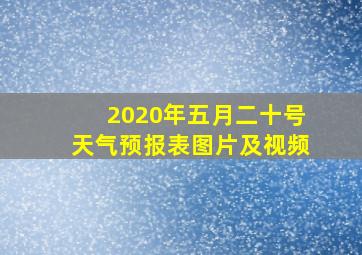 2020年五月二十号天气预报表图片及视频