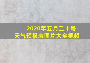 2020年五月二十号天气预报表图片大全视频