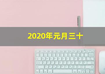 2020年元月三十