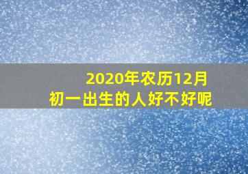 2020年农历12月初一出生的人好不好呢