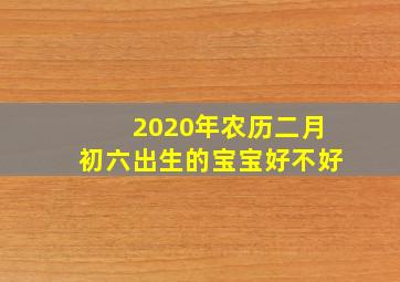 2020年农历二月初六出生的宝宝好不好