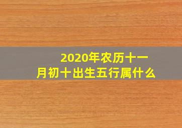 2020年农历十一月初十出生五行属什么