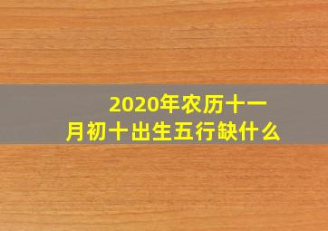 2020年农历十一月初十出生五行缺什么