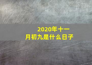 2020年十一月初九是什么日子