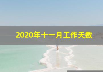 2020年十一月工作天数