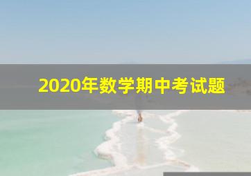 2020年数学期中考试题