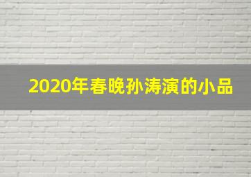 2020年春晚孙涛演的小品