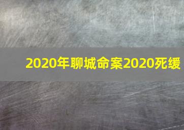 2020年聊城命案2020死缓