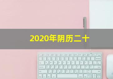 2020年阴历二十