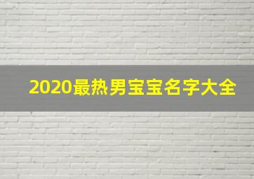 2020最热男宝宝名字大全