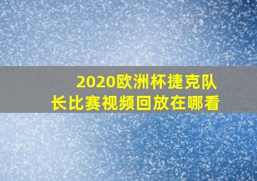 2020欧洲杯捷克队长比赛视频回放在哪看