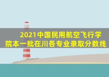 2021中国民用航空飞行学院本一批在川各专业录取分数线