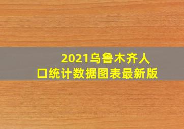 2021乌鲁木齐人口统计数据图表最新版