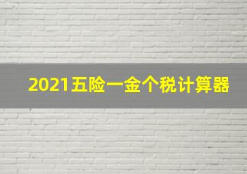 2021五险一金个税计算器