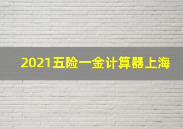 2021五险一金计算器上海