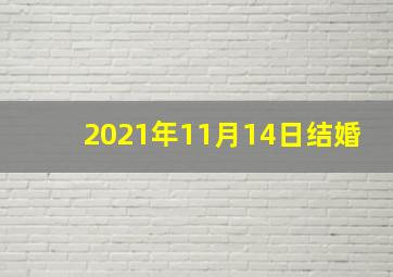 2021年11月14日结婚