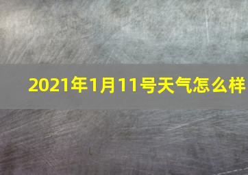 2021年1月11号天气怎么样