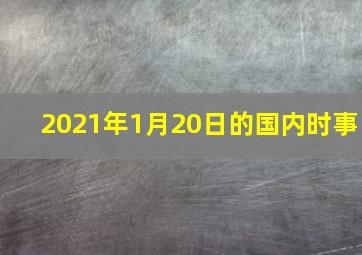 2021年1月20日的国内时事