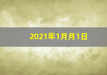 2021年1月月1日