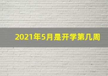 2021年5月是开学第几周