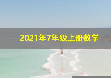 2021年7年级上册数学