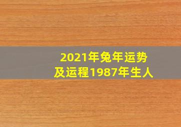 2021年兔年运势及运程1987年生人