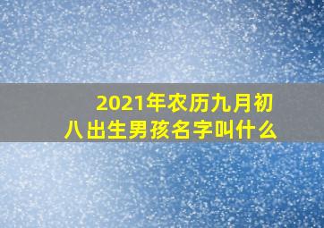 2021年农历九月初八出生男孩名字叫什么