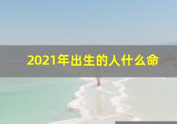 2021年出生的人什么命