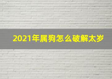 2021年属狗怎么破解太岁