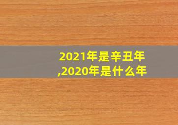 2021年是辛丑年,2020年是什么年