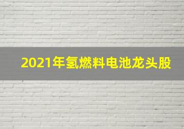 2021年氢燃料电池龙头股