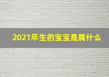 2021年生的宝宝是属什么