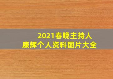 2021春晚主持人康辉个人资料图片大全